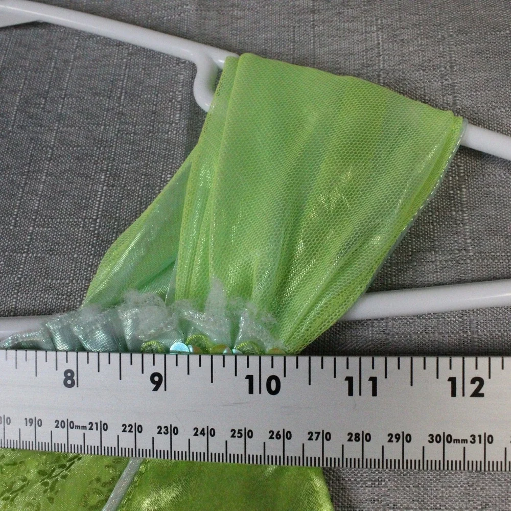 Disney Store Tinker Bell Costume Dress Size 9/10 Green Fairycore Whimsical